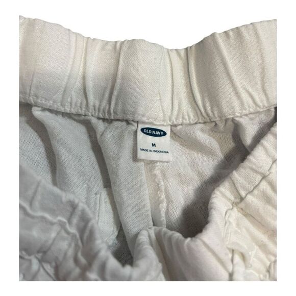 Old navy White Drawstring Shorts Size M - Picture 3 of 3
